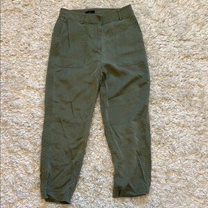 J. Crew Green Chino Pants Relaxed Fit Tapered Leg